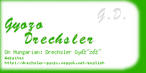 gyozo drechsler business card